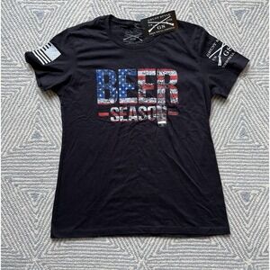 Women's‎ NWT Grunt Style Beer Season T-Shirt - Black - XLarge